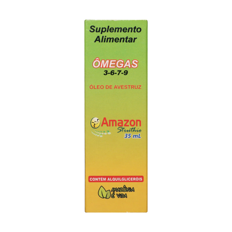 Óleo de Avestruz em Gotas 35ML - Ômega 3, 6, 7 e 9