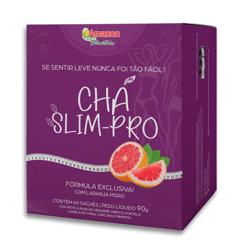 Chá Slim PRO, Com Laranja Moro, 60 Sachês