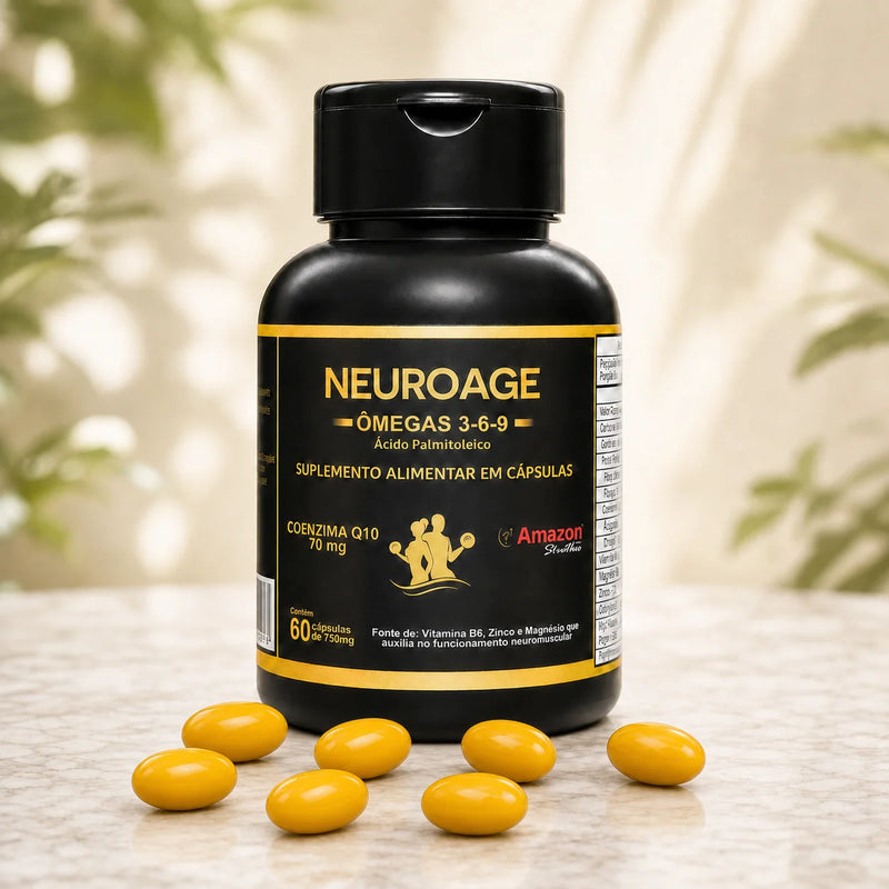 NEUROAGE – óleo de avestruz com Coenzima Q10, zinco, magnésio e vitamina B6