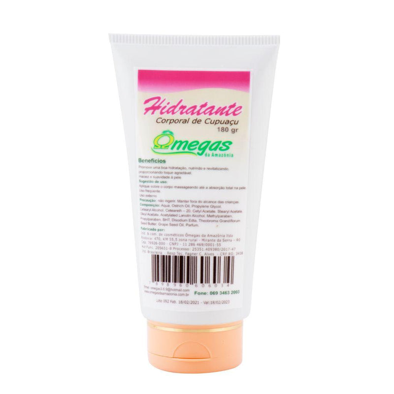 Hidratante Corporal Ômegas da Amazônia - Cupuaçu - Amazon Struthio