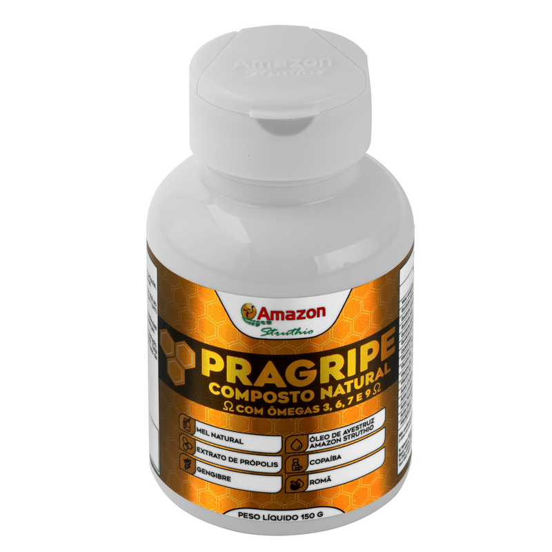 PRAGRIPE Composto Natural - Amazon Struthio