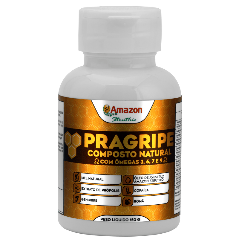 PRAGRIPE Composto Natural - Amazon Struthio