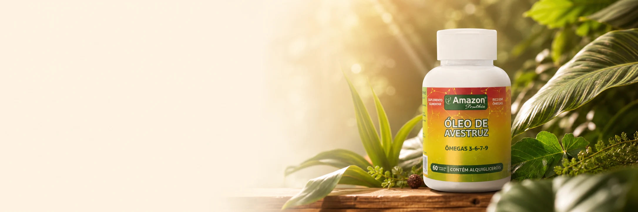 Frasco Amazon Struthio em ambiente natural